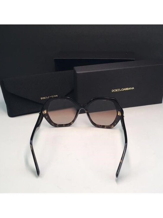 New Auth Dolce & Gabbana  DG 4406 Havana Geometric Sunglasses main image 4